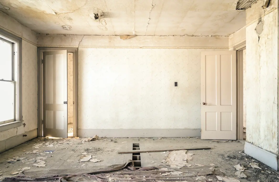 Waste disposal crew managing a cleanout project in New Lexington